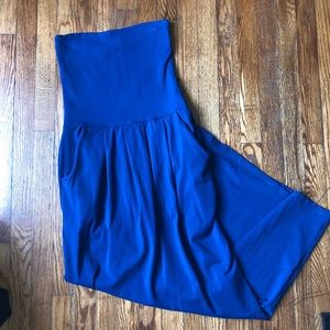 Susana Monaco Strapless Maxi Dress w Pockets